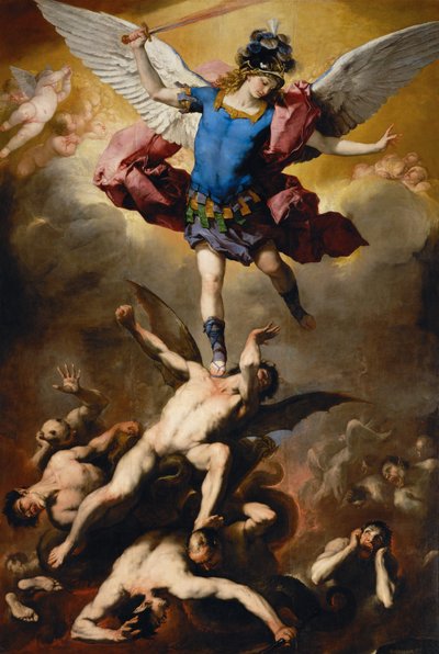 Der Sturz der rebellischen Engel von Luca Giordano